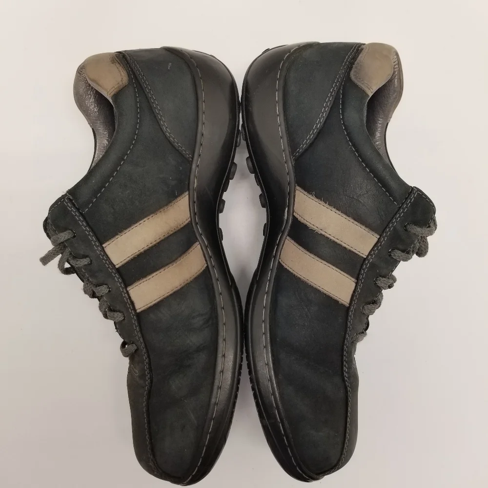 Sketchers Critics 60043 Mens Size 12 Gray Leather Sneakers Lace Up Drivi…